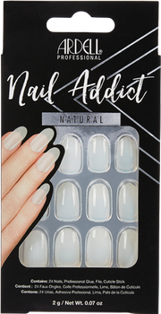 Zestaw sztucznych paznokci Ardell Nail Addict Natural Oval False Nails (74764638212)