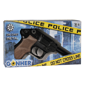 Metalowy pistolet policyjny Gonher (124/6) (8410982012465)