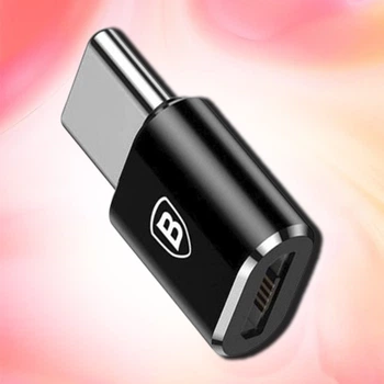 Переходник адаптер Baseus Micro Female To Type-C Male Adapter Converter для телефона ноутбука ПК