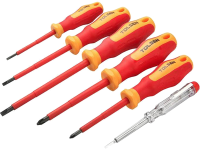 Набор диэлектрических отверток Tolsen SL PH 6 шт (38013)