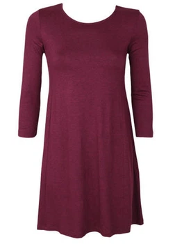 Платье Stradivarius S Бордовый 7242272150_меланж_08