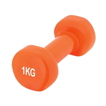 Гантель вінілова PowerPlay 4125 Achilles 1 кг Помаранчева 1 шт