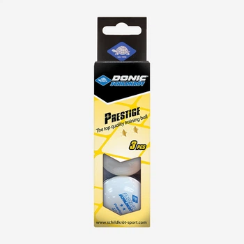 Мячики Donic Prestige 2* White 3pcs
