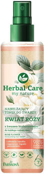 Tonik nawilżający do twarzy Farmona Herbal Care Kwiat rozy z kwasem hialuronowym 200 ml (5900117972885)