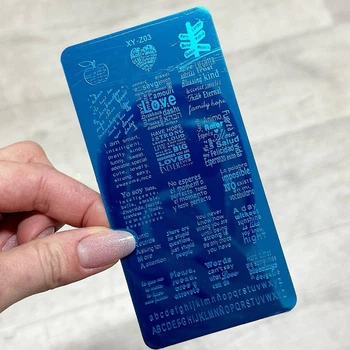 Пластина для стемпинга Надписи XY-Z03