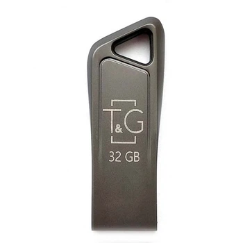 Флеш пам'ять TG 32GB USB2.0 універсальний T&G Metal 114 накопичувач/флешка для зберігання, перенесення та обміну даними Чорний