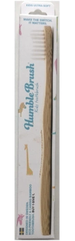 Зубна щітка The Humble Co. Kids Bamboo Ultra-Soft White Bristle (7350075690204)