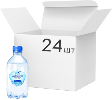 Упаковка мінеральної води San Benedetto газованої 0.33 л х 24 пляшки (8001620013373)