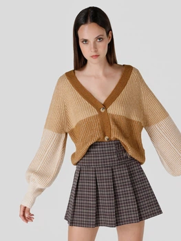 Кардиган в'язаний жіночий Colin's CL1065976 XS Camel (8683197925626)