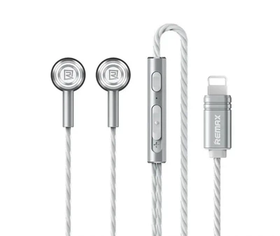 Навушники дротові Lightning REMAX RM-598is Silver