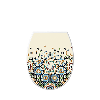 Сиденье на унитаз с рисунком "Mosaic" Elif plastic