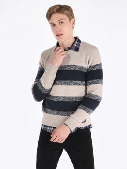 Джемпер чоловічий Colin's CL1065734 2XL Beige (8683197896926)