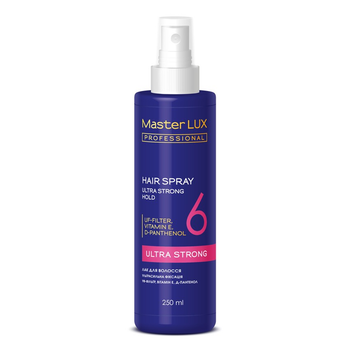 Лак для волосся ультрасильна фіксація Master LUX professional 250 мл