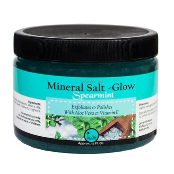 Олійно-сольовий скраб La Palm Mineral Salt-Glow Spearmint Eucalyptus з алое вера і вітаміном Е 355 мл