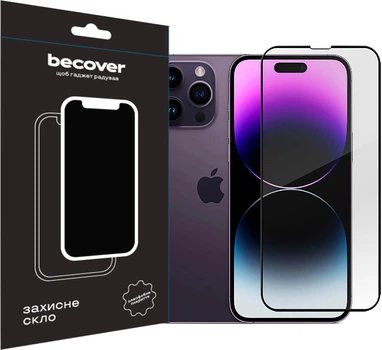Защитное стекло BeCover для смартфона Apple iPhone 14 Pro Black (BC_707968)