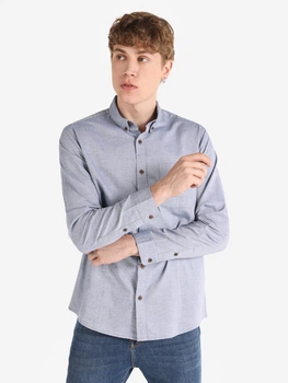 Сорочка бавовняна чоловіча Colin's CL1065821 S Blue Melange (8683197902764)