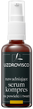 Serum-kompres 3 w 1 na powieki i twarz Uzdrovisco Świetlik nawadniające naparowe 50 ml (5903178701463)