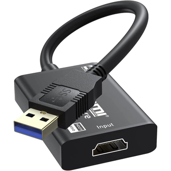 Зовнішня карта відеозахоплення HDMI - USB 3.0 Addap VCC-05, для стрімів, запису екрану, для ноутбука, ПК