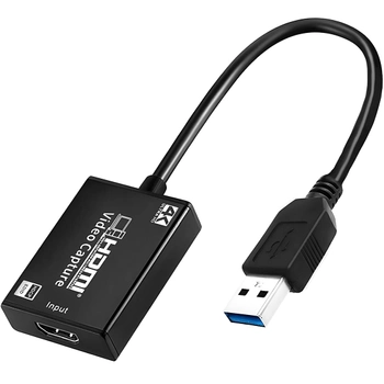 Зовнішня карта відеозахоплення HDMI - USB 3.0 Addap VCC-05, для стрімів, запису екрану, для ноутбука, ПК