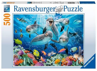 Puzzle Ravensburger Delfiny 500 elementów (4005556147106)