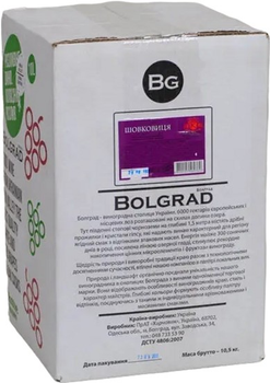 Вино Bolgrad Шовковиця червоне напівсолодке 10 л 9-12% bag-in-box (4820013032876)