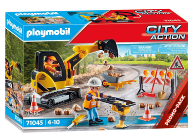 Zestaw do gry Playmobil City Action Roboty drogowe (4008789710451)