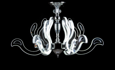 Люстра Ray L78570/6 CR LED Белый/Хром