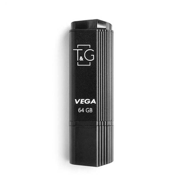 Флеш пам'ять TG 64GB USB2.0 універсальний T&G Vega 121 накопичувач/флешка для зберігання, перенесення та обміну даними для пристроїв/ПК/ноутбука Чорний