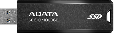 Dysk SSD ADATA SC610 1TB USB 3.2 Type-A 3D NAND TLC (SC610-1000G-CBK/RD)