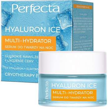 Сироватка для обличчя Perfecta Hyaluron Ice Multi-Hydrator нічна 50 мл (5900525081681)
