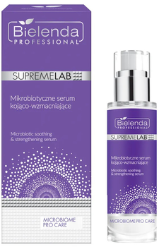 Сироватка для обличчя Bielenda Professional SupremeLab Microbiome Pro Care заспокійливі та зміцнювальні мікробіотики 30 мл (5902169046644)