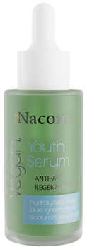 Сироватка для обличчя Nacomi Vegan Youth Anti Age Regenerating проти зморшок регенеруюча 40 мл (5902539710489)