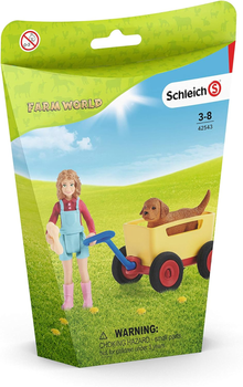 Zestaw do zabawy Schleich Farm World Puppy Wagon Ride (4059433356846)