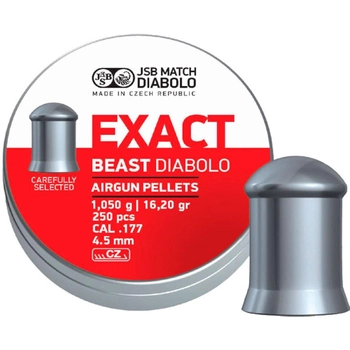 Пули JSB Exact Beast Diabolo,1,050 г. 4,52 мм (250 шт.)