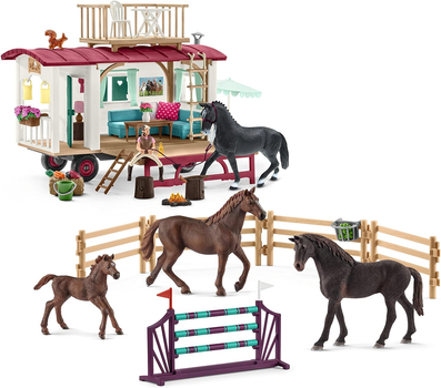 Zestaw do zabawy Schleich Horse Club Sekretne szkolenie w przyczepie kempingowej (4055744030635)