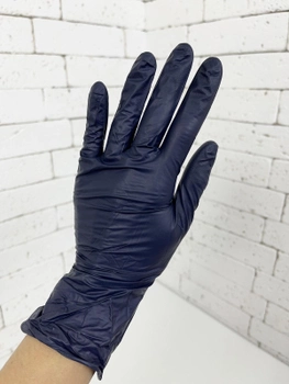 Перчатки нитриловые Mediok размер L черные 100 шт
