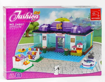 Конструктор AUSINI "Fashion Girls", 302 детали, зоомагазин. Multicolor (123404)