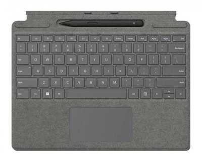 Klawiatura bezprzewodowa Microsoft Surface Signature Keyboard z piorem Surface Slim Pen 2 Commercial Platinium do Pro 8 / Pro X ( 8X8-00067)