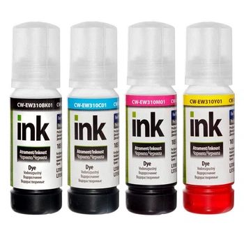 Комплект чернила для принтера №103 ColorWay EW310 Epson L3100/3110/3150/3151/3250 /3251/3256/3260/3266 4x70 ml
