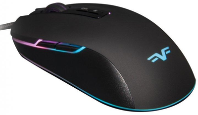 Мышь Frime "CONQUEROR", Black, USB, оптическая, 6400 dpi, 7 кнопок, RGB подсветка, 1.8 м (FMC2015)