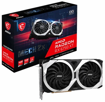 Відеокарта Radeon RX 6750 XT, MSI, MECH 2X OC, 12Gb GDDR6, 192-bit (RX 6750 XT MECH 2X 12G OC) (246230)