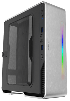 Корпус GameMax Violin Silver, 180W, Mini-ITX, 197х80х235 мм, 5.9кг