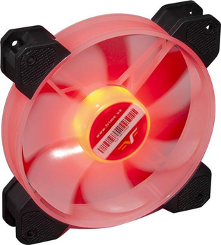 Вентилятор 120 мм, Frime "Iris", Black, 120х120х25 мм, Red LED підсвічування (FLF-HB120MR8) (231127)