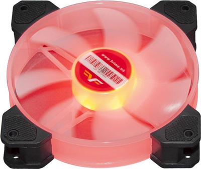 Вентилятор 120 мм, Frime "Iris", Black, 120х120х25 мм, Red LED підсвічування (FLF-HB120MR8) (231127)