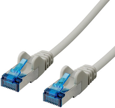 Patchcord Corning Cat 6a RJ45 S/FTP 0.25 m Grey (4017538063823)