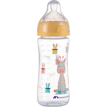 Пляшечка для годування Bebe Confort Emotion, 360 мл, 6+ міс (жовта) (3102202030)