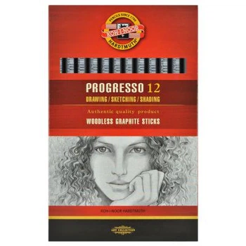 Карандаш графитный Koh-i-Noor 8911 4B, Progresso, woodless (891104B004PZ)