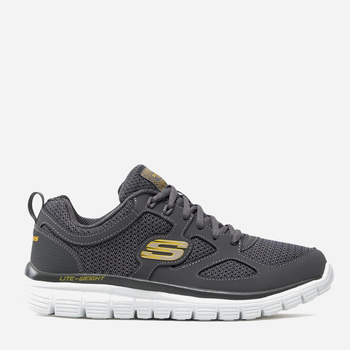 Buty sportowe męskie z siatki do kostki oddychające Skechers Burns Agoura 52635-CHAR 42 (9US) 27 cm Ciemnoszare (190872054963)