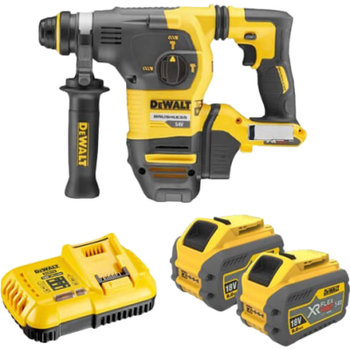 Перфоратор DeWALT безщітковий, SDS-Plus, 54 В, 3.5 Дж, 3 реж. кейс (DCH333X2)