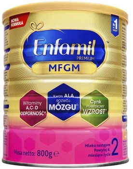 Mleko modyfikowane dla dzieci Enfamil 2 Premium 800 g (8712045014011)